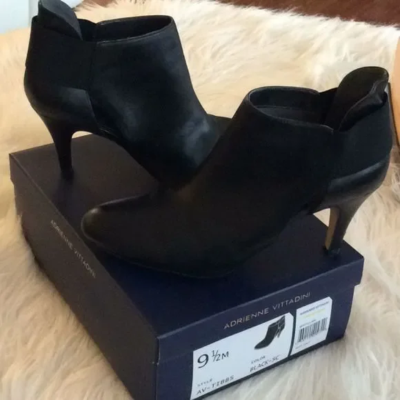 💞ADRIENNE VITTADINI💞leather ankle boots - Picture 2 of 8